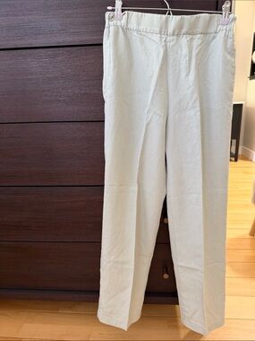 Lightweight Elastic Waist Pants - mint green